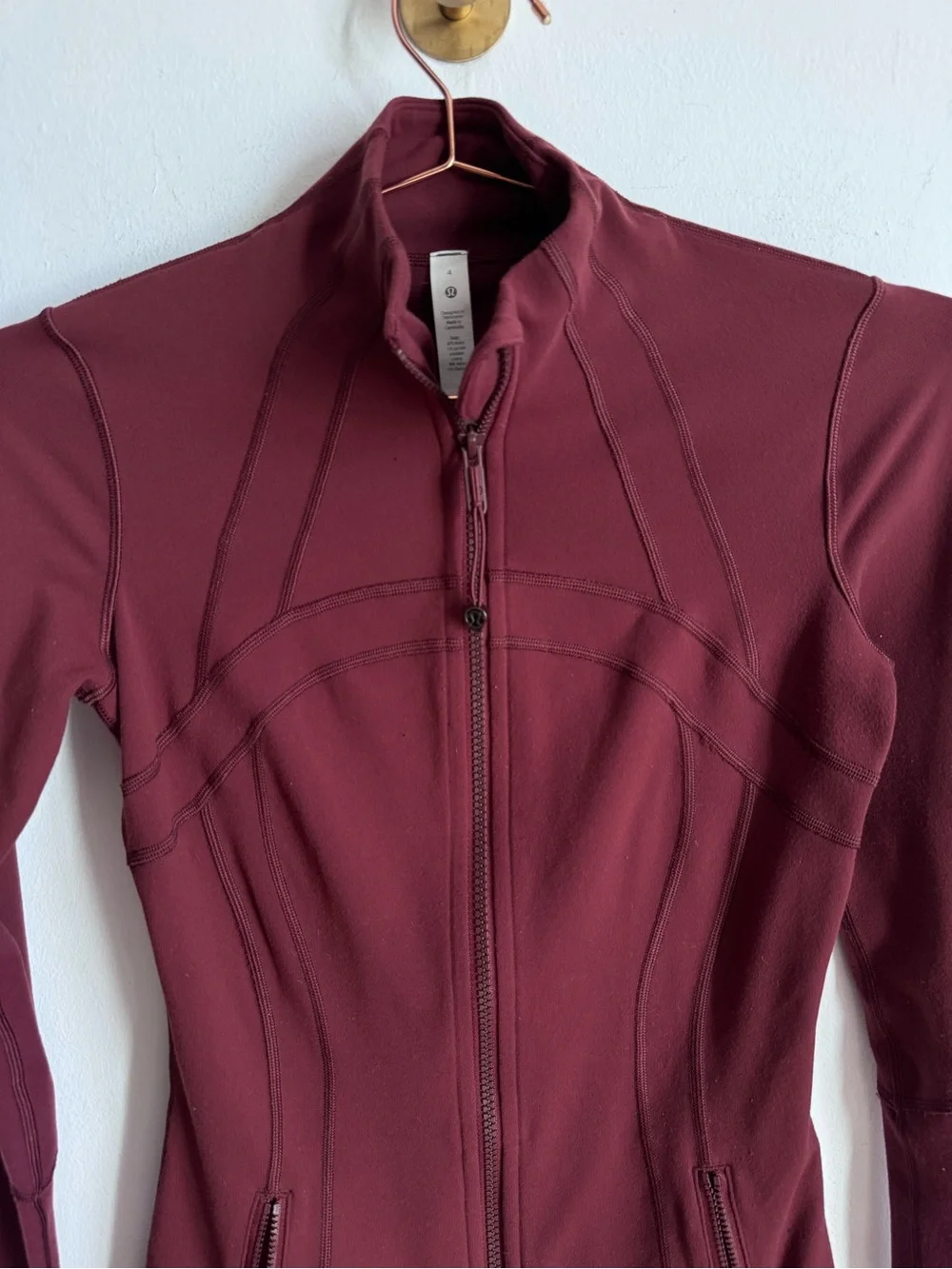 Lululemon Define Jacket In Red Merlot 4 $118